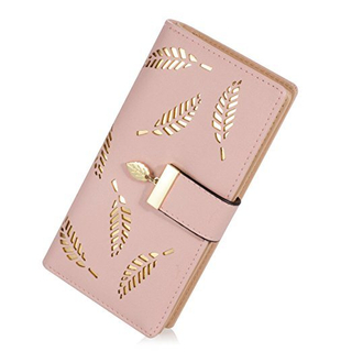 Purse Wallet Coin Pocket Clutch Wallet Card Holder Women′s Small Compart Leather Wallet Ladies Mini Purse with ID Window (WDL01095)