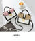 Fashion Lady Handbag Promotion Handbag Black and White Lady Bag Designer Popular Handbag (WDL0156)