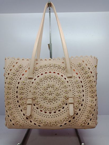 PU Leather Bag Laser Fashion Handbag Womens Bag Genuine Leather Handbag Flower Handbags (WDL0435)