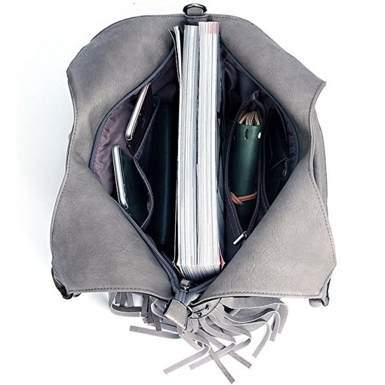 Popular Lady Handbag Lady Handbags Ladies Handbag Fashion Bag PU Leather Tassel Decorated PU Crossbody Bag (WDL01139)
