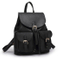 Women Leather Backpack Black Bolsas Mochila Feminina Large Girl Schoolbag (WDL0934)