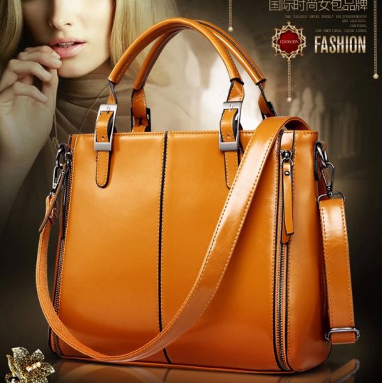 Zippered Elegant PU Shiling Handbags OEM/ODM Fashion Lady for Women (WDL0193)