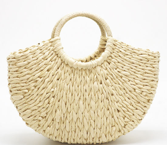 Classic Ladies Handbag Straw Bag Beach Bag Holiday Straw Women Fashion Handbag