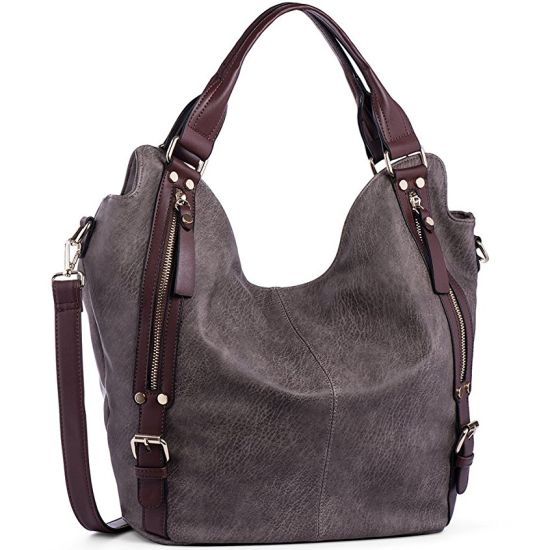 Zippered Decoration Large Capacity Fashion Lady Handbag (WDL0250)