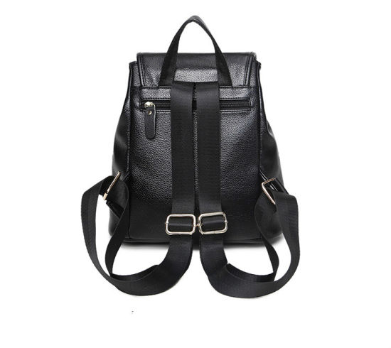 Basic Lady Backpack PU Leather Daily Pack (WDL0819)