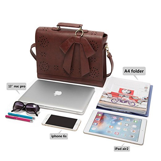 Fashion Lady Message Bag Laptop Handbag for Women Design Lady Handbag PU Leather Bag Computer Bag for Ladies (WDL0468)