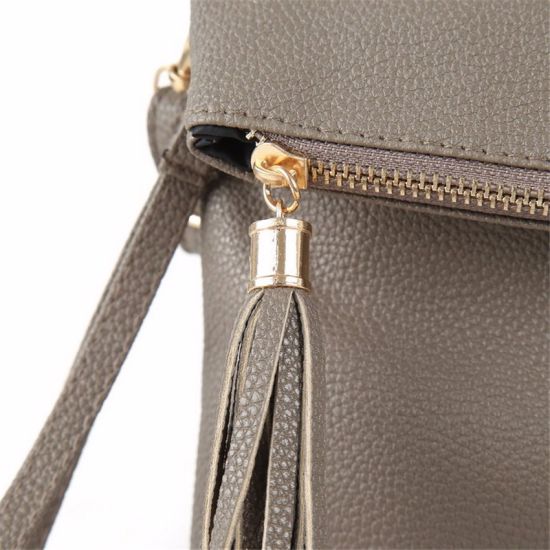 Ladies Tassel Design Women PU Leather Crossbody Messenger Bag (WDL0910)