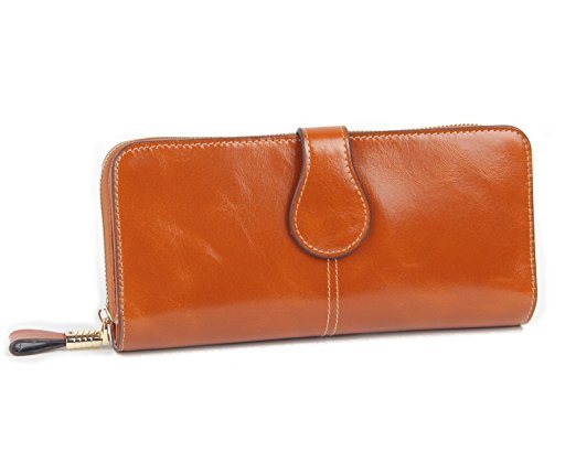 Purse Wallet Women′s Clutch Wallet Card Holder Small Compart Leather Wallet Ladies Minin Purse with ID Window (WDL01082)