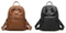Vintage Soft PU Leather Backpack Lady Washed PU Daily Pack (WDL0926)