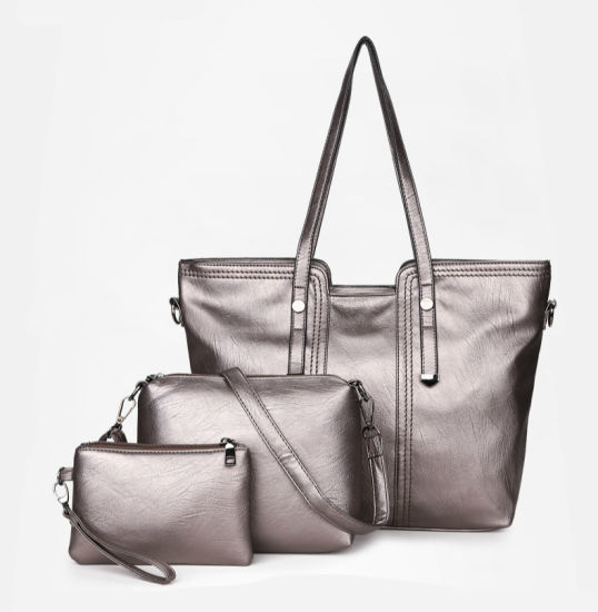 3PCS Set Lady Handbag Large Tote Bag PU Crossbody Bag Purse (WDL0831)