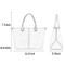 Large Capacity Metal Handle Decoration Shopping Tote Mummy Bag Popular Handbag (WDL0275)