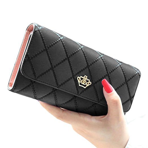 Clutch Wallet Card Holder Purse Wallet Coin Pocket Women′s Small Compart Leather Wallet Ladies Mini Purse (WDL01094)
