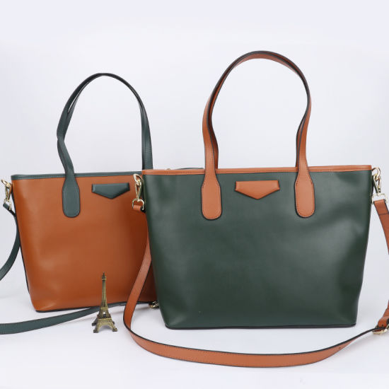 Women Handbags PU Leather Lady Tote Handbags Promotional Bag (WDL0719)