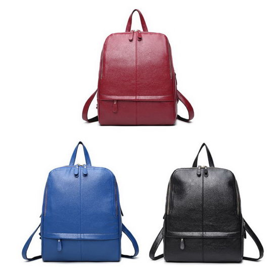 Vintage Casual Travel Lady PU Leather Backpack (WDL0929)