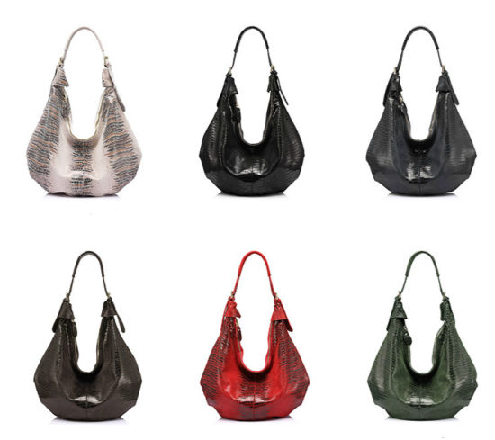Lady Fashion Handbag Hobo Large Capacity with Serpentine Prints (WDL0896)