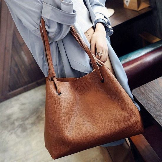 Fashion Lady Tote Bag Ladies Bags PU Handbags Designer Handbags Women Bag Shopping Bag Promotional Bag (WDL0388)